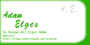 adam elges business card
